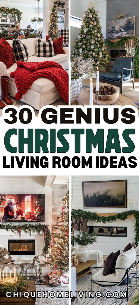 Christmas Tree Layout Living Room, Living Room Layout With Christmas Tree, Cozy Christmas Decor Living Room, Christmas Home Decor Ideas Living Room, Xmas Decorations Living Room, Elegant Christmas Decor Ideas For Living Room, Christmas Decor Ideas For Living Room Cozy, Living Room Xmas Decor Ideas, Christmas Decor Ideas For Living Room