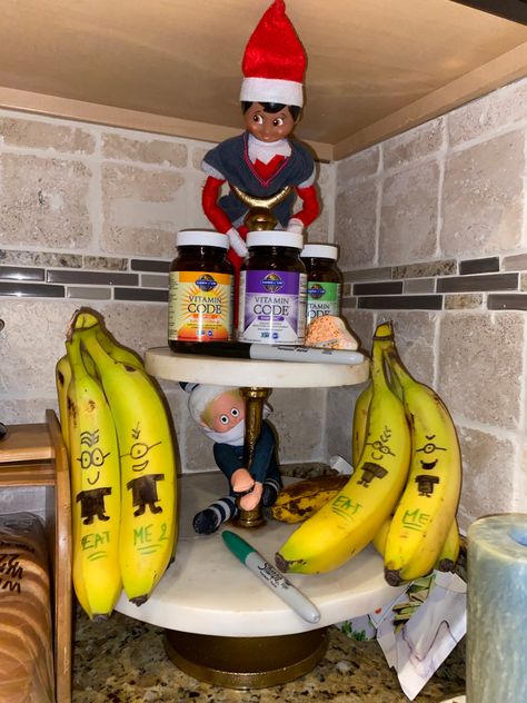 Bananas, Elf On The Shelf, Ronald Mcdonald, Elf, Holiday Decor, Home Decor, Minions, Home Décor