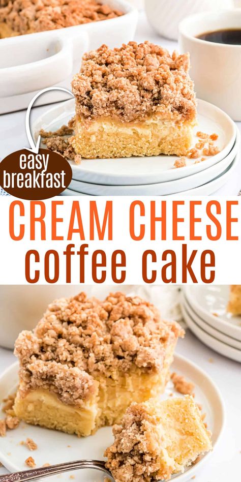 Cheese Coffee Cake, Cream Cheese Coffee Cake, Cinnamon Cream Cheese, Coconut Dessert, Cinnamon Coffee Cake, Pane Dolce, Shugary Sweets, Cinnamon Nuts, Brownie Desserts