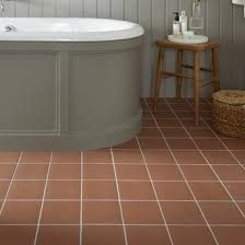 Quarry Tiles Range | Topps Tiles Wet Room Tile, Red Tile Floor, Terracotta Bathroom, Silver Tile, Quarry Tiles, Topps Tiles, Bathroom Shower Walls, Contemporary Tile, Terracotta Floor