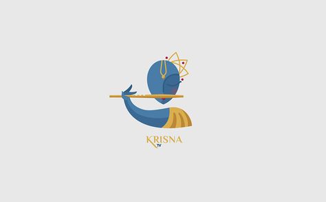 Logo concept - Krisna TV on Behance Krishna Logo Design, Krishna Logo, Logo Proposal, Online Tv Channels, Graphic Work, Jewelry Logo, Sketch Notes, Tv Channel, Logo Concept