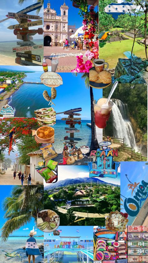 🇭🇳🇭🇳🇭🇳 Honduras Aesthetic Wallpaper, Latina Collage, Honduras Wallpaper, Cute Pics To Recreate, Salvador Culture, El Salvador Culture, Country Wallpaper, Honduras Flag, Honduras Travel