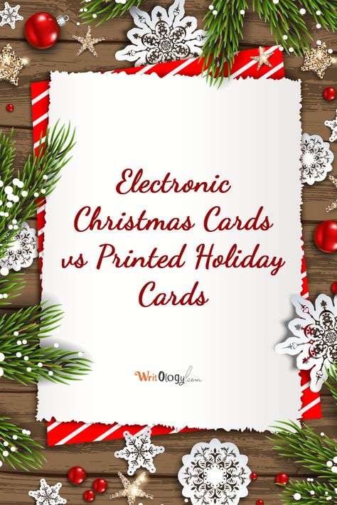 Electronic Christmas Cards for Businesses vs Printed Holiday Cards as the Lost Art  #christmascards #ecards #writologyblog Electronic Christmas Cards, Christmas Ecards, Business Christmas, E Cards, Lost Art, Be Better, Pros And Cons, Christmas Card, Holiday Cards