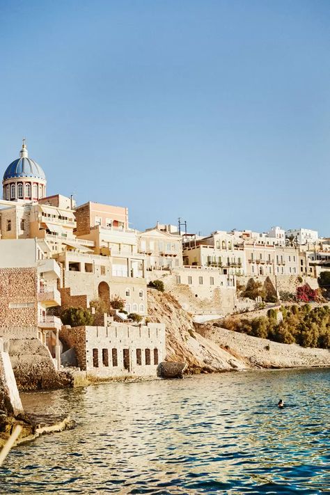 Syros Greece, Greece Culture, Greece Honeymoon, Travel Aesthetics, Greece Beach, Greece Holiday, Greek Culture, Visiting Greece, Island Travel