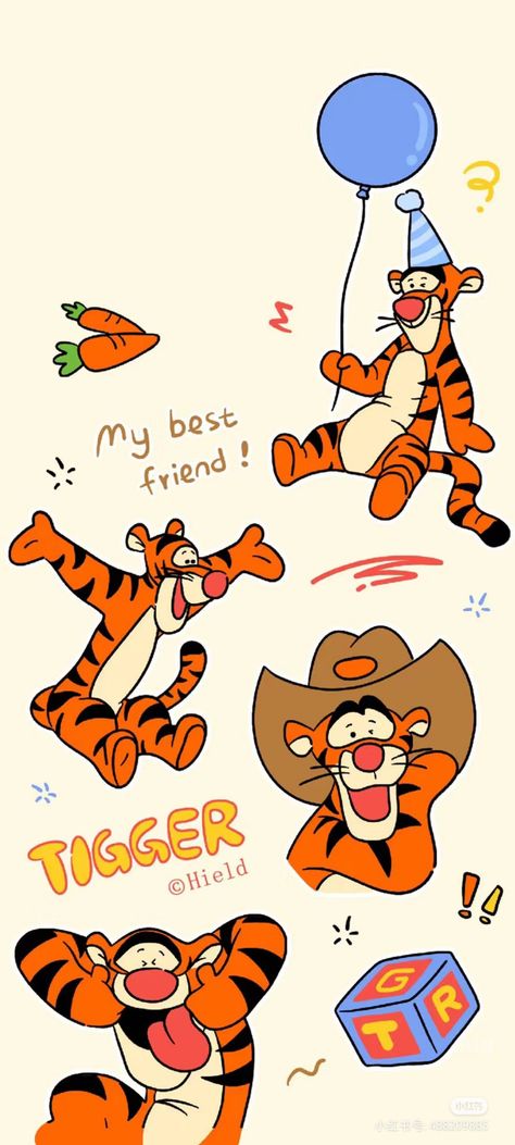 Tigger Christmas Wallpaper, Tigger Disney Wallpaper, Tigger Aesthetic, Tigger Wallpaper, Winnie The Pooh Drawing, Tigger Disney, Tigger Winnie The Pooh, Disney Enchanted, Winnie The Pooh Pictures