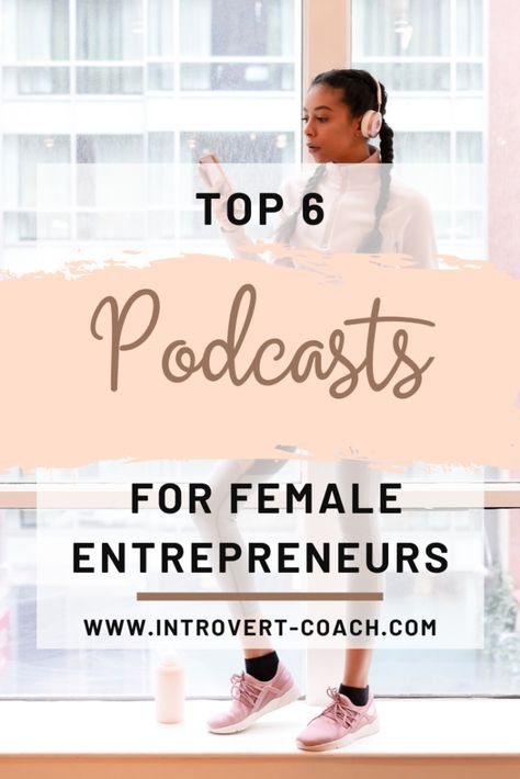 The best 6 podcasts that female entrepreneurs should be listening to for motivation, business tips, and productivity. #entrepreneur #podcasts #femaleentrepreneur #girlboss #businesstips Podcast Tips, Business Woman Successful, Business Podcasts, Entrepreneur Inspiration, Entrepreneur Motivation, Female Entrepreneurs, Business Inspiration, Business Advice, Small Business Tips