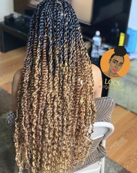 Island Hairstyles, 2 Tone Hair, Mermaid Locs, Ombre Twist, Crochet Locs, Ombre Braid, Passion Twists, Big Box Braids Hairstyles, Goddess Braids Hairstyles