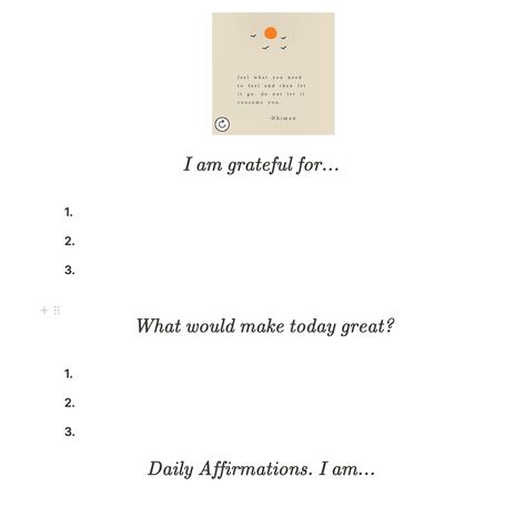 What Would Make Today Great, Notion Bullet Journal, Bullet Journal Templates, Resin Book, Make Today Great, Aesthetic Notion, Journal Templates, Free Aesthetic, Daily Quote