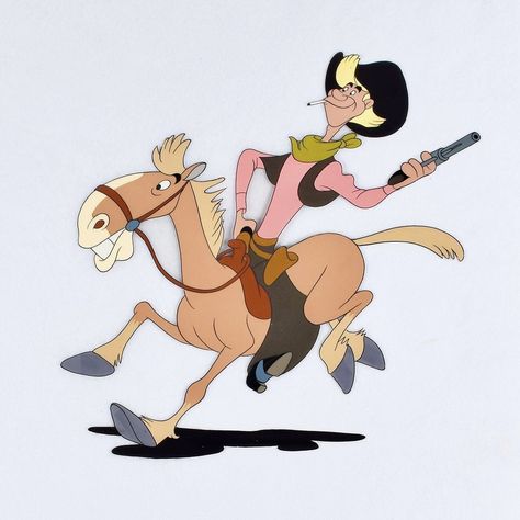 Melody Time Pecos Bill and Widowmaker Production Cel (Walt Disney, 1948). From near the front of this segment of the movie, Pecos Bill is showing off his ropin' and ridin' skills! Disney Package, Casey At The Bat, Pecos Bill, Disney Fantasia, Three Caballeros, Fantasia Disney, Blue Bayou, Blue Bonnets, The Movie