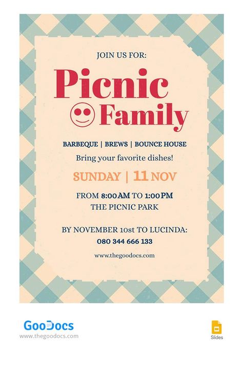 Minimal+Vintage+Picnic+Invitation Picnic Invite, Freelance Business Card, Student Business Cards, Painter Business Card, Restaurant Brochures, Picnic Invitations, Event Planner Business Card, Barber Business Cards, Catering Business Cards