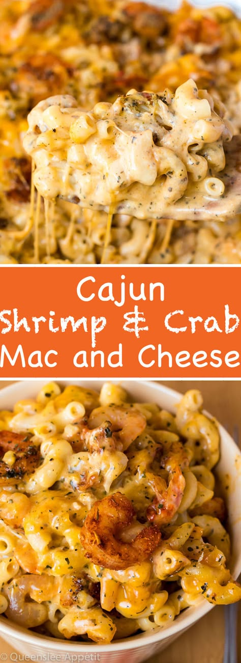 Smoked Seafood, Seafood Mac And Cheese, Crab Mac And Cheese, Resep Pasta, Resep Salad, Cajun Shrimp, Shrimp Recipes Easy, Pasta Dinner Recipes, Cajun Recipes