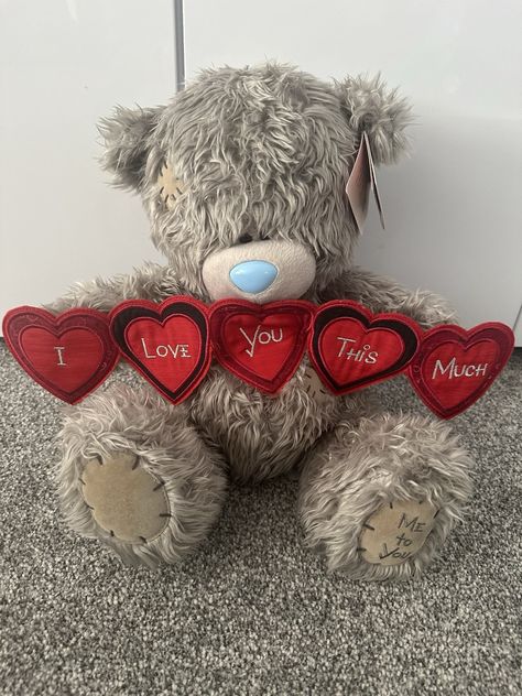 me to you i love you this much collectible bear approx 11” in height See photos for condition of item Feet out of colour Sold as seen No returns Many more items for sale *check it out* Love You This Much, Love You So Much, Soft Toy, Items For Sale, You And I, I Love You, Love You, I Love