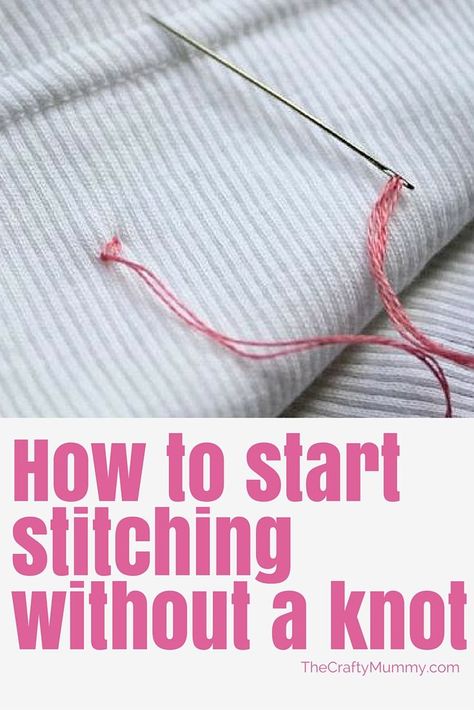 How to start stitching without a knot Best idea for embroidery on baby clothes. Embroidery Without Knots, Embroidery On Baby Clothes, Embroidery Tips, Embroidery Stitches Tutorial, Embroidery Patterns Vintage, Learn Embroidery, Brazilian Embroidery, Embroidery Flowers Pattern, Embroidery Patterns Free