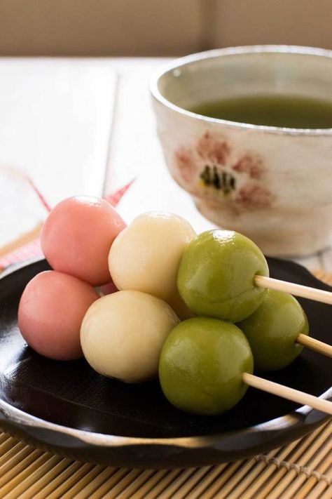 Hanami Dango Recipe, Dango Recipe, Hanami Dango, Make Dumplings, Dessert Chef, How To Make Dumplings, Mapo Tofu, Japanese Dessert, Asian Desserts