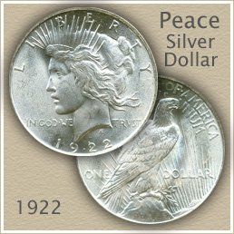 Uncirculated 1922 Peace Silver Dollar Value Silver Dollar Value, Buy Silver Coins, Silver Coins For Sale, Silver Bullion Coins, Silver Dimes, Foreign Coins, Half Dollar Coin, Peace Dollar, Valuable Coins