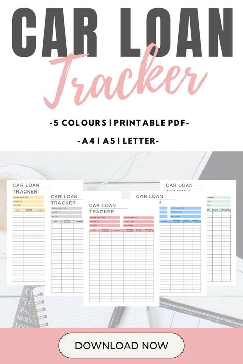 Cars can be expensive purchases and paying them off can be an overwhelming and daunting experience. This car loan payment tracker aims to help make things a little easier, allowing you to log and breakdown the payments that you are making each month. #printable #template #car #debtpayment #financeplanner #budgetplan #carloan #carrepayment #loantracker #monthlyexpenses Loan Payment Tracker, Small Business Order Tracker, Weekly Exercise Plan, Finance Sheet, Workout Planner Printable, Workout Planner Template, Month Printable, Order Tracker, Planner Template Printable