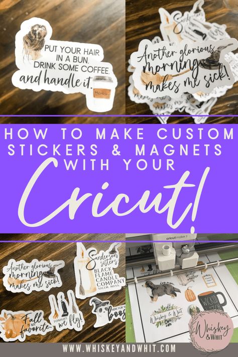 Cricut Print Then Cut, Cricut Explore Air Projects, Cricut Projects Easy, Circuit Crafts, Cricut Stickers, Diy Magnets, Cricut Help, Cricut Craft Ideas, Idee Cricut