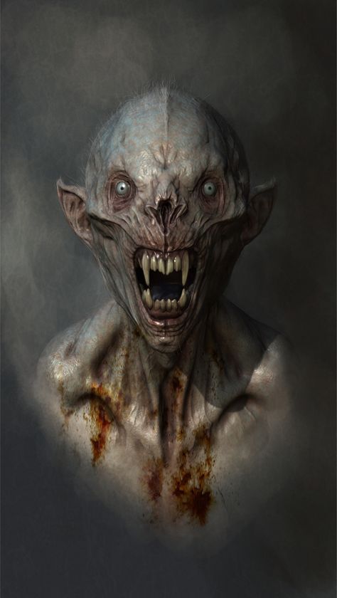 Howard Swindell - Krop Scary Portraits, Imaginary Characters, Image Halloween, Rpg Horror, Heroic Fantasy, Vampires And Werewolves, Dark Theme, Vampire Art, World Of Darkness