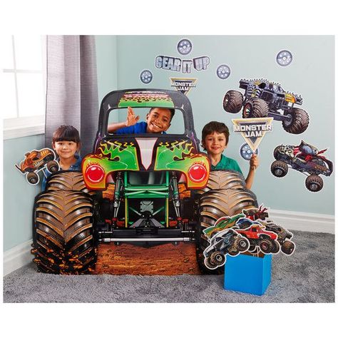 Monster Jam Party Supplies - Boys Birthday Party Ideas | Birthday Express Monster Truck Birthday Party Ideas, Truck Birthday Party Ideas, Monster Jam Birthday Party, Monster Truck Birthday Party, Monster Jam Birthday, Monster Jam Party, Truck Theme Birthday, Monster Truck Theme, Cardboard Standup