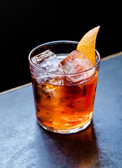 Campari Drinks, The Black Stallion, The Lost Weekend, Rum Cocktail Recipes, Suits Men Business, Orange Twist, Rum Cocktails, Rustic Bar, Black Stallion