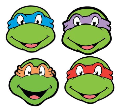 Cartoon Turtle Face | lol- Ninja Turtle Mask, Mutant Ninja Turtles Party, Ninga Turtles, Tmnt Birthday, Ninja Turtles Birthday Party, Cartoon Turtle, Ninja Party, Ninja Turtle Party, Ninja Turtle Birthday