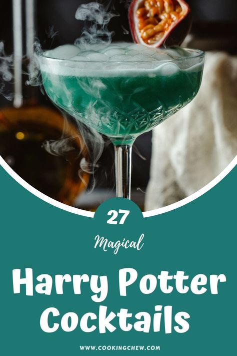 The wizarding world offers a lot of magic, and such magic sometimes comes in the form of amazing drinks. Here are our 27 BEST Harry Potter cocktails! Harry Potter Inspired Drinks, Harry Potter Drinks Alcohol, Polyjuice Potion Recipe, Harry Potter Food Ideas, Harry Potter Cocktails, Harry Potter Kitchen, Harry Potter Drinks, Harry Potter Snacks, Harry Potter Pumpkin