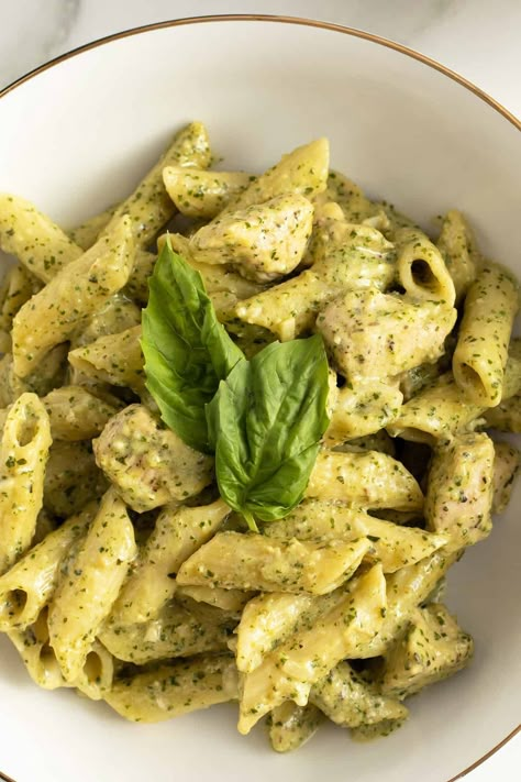 Creamy Chicken Pesto Pasta