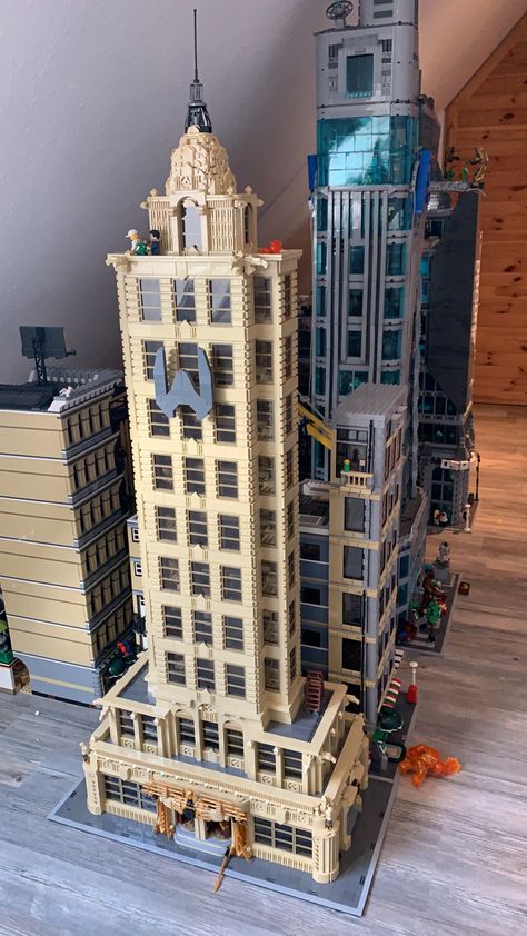 Lego Gotham City Moc, Lego Skyscraper, Lego Stopmotion, Adult Lego, Batman Batcave, Lego Hobby, Daily Bugle, Lego Iron Man, Big Lego