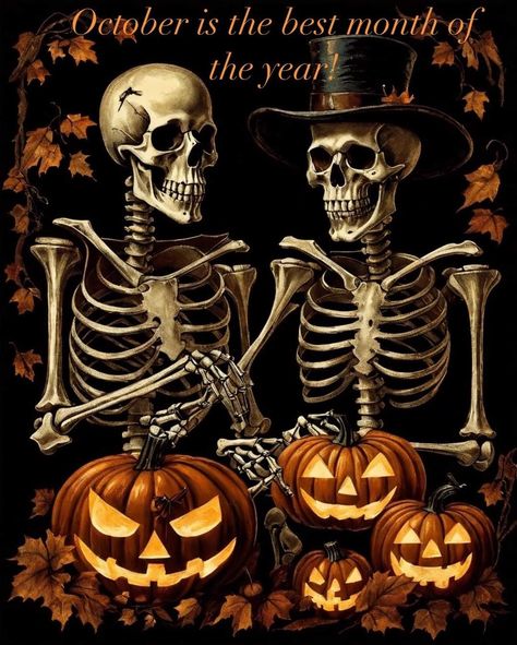 Halloween Skull Wallpaper, Halloween Themed Pictures, Digital Art Halloween, Halloween Wallpaper Creepy, Halloween Creepy Aesthetic, Halloween Oil Painting, Skeleton Halloween Wallpaper, Halloween Pictures Aesthetic, Dark Halloween Wallpaper