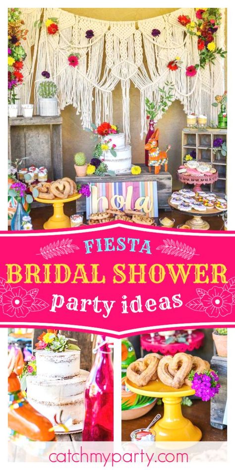 Fall in love with this fiesta bridal shower! The cookies are awesome! See more parties and share yours at CatchMyParty.com #catchmyparty #partyideas #fiesta #bridalshower Nacho Bridal Shower Ideas, Fiesta Couples Shower Ideas, Mexican Theme Bridal Shower Ideas, Mexican Themed Bridal Shower Ideas, Taco Bout Love Bridal Shower Ideas, Mexican Bridal Shower Ideas, Bridal Shower Fiesta, Fiesta Wedding Shower, Mexican Fiesta Bridal Shower