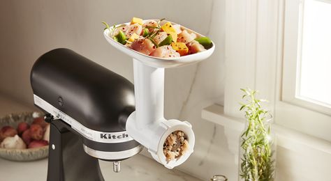 Kitchenaid Meat Grinder, Beyond Burger, Sausage Making Recipes, Mixer Recipes, Kitchen Must Haves, Food Tray, Meat Grinder, Food Trays, Veggie Burger