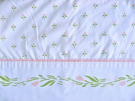 Vintage Laura Ashley Sheet. by thought & found / Sheila, via Flickr Laura Ashley Sheets, Pink Feature Wall, Laura Ashley Bedding, Laura Ashley Fabric, Butterfly Bedding, Laura Ashley Vintage, Laura Ashley Home, Ashley Home, Vintage Laura Ashley