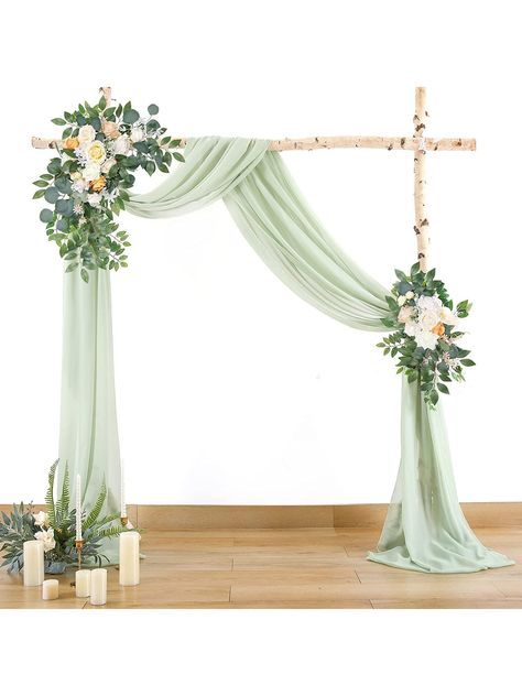 Olive Green Wedding Arch, Ceiling Arch, Wedding Arch Fabric, Olive Green Weddings, Marriage Ideas, Party Backdrops, Love Ideas, 2025 Wedding, Wedding 2025