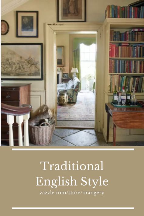 An eclectic mix is often seen in old traditional English homes. Use it for a homely touch. #orangery #interiordesign #traditional #englishhomes English Estate Interior, Old English Homes Interior, English Decor Traditional, Traditional English Home, Old English Interior, English Homes Interiors, English Country Interior Design, Old English Interior Design, Country House Colors