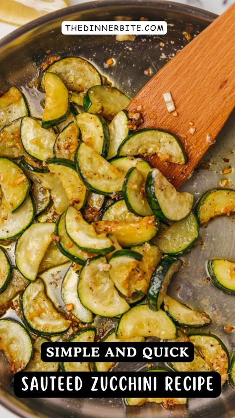 Looking for a quick and tasty side dish? 🤤 Look no further! Our simple sautéed zucchini recipe is the solution you need! 🥒🥄 In just a few minutes, you'll have a delicious meal on your plate that your whole family will love. 😋 Save this pin now and try it out! 📌 Cast Iron Zucchini, Skillet Zucchini Recipes, Stovetop Zucchini Recipes, Sautéed Zucchini Recipes, Zucchini Recipes Stovetop, Stovetop Squash, Stovetop Zucchini, Simple Zucchini Recipes, Sauteed Zucchini Recipes