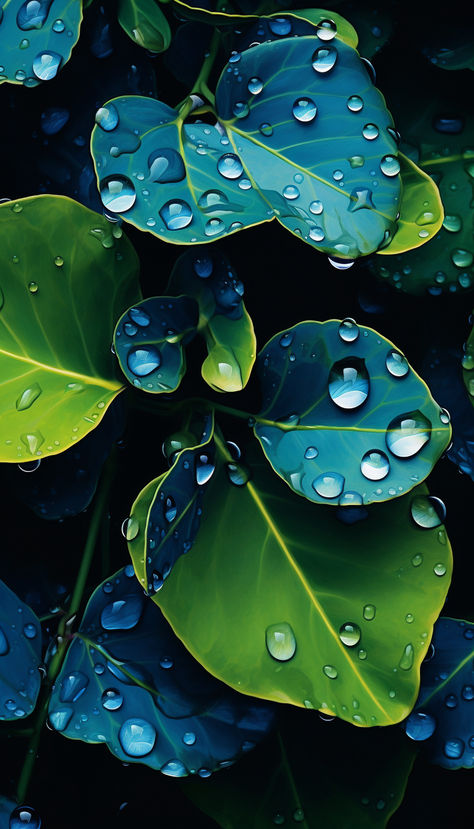 Immerse yourself in the calming allure of nature with these mesmerizing wallpapers, showcasing the delicate balance of leaves and glistening water drops. 🍃💦 Leaf With Water Drop, Iphone Wallpaper Water, Water Droplets Art, Glistening Water, Water Drop Photography, Fruits Drawing, Leaf Painting, Leaf Illustration, Background Images Wallpapers