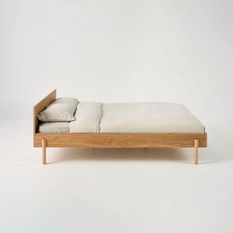 Furniture – Plyroom Minimal Bed, Oak King, Minimalist Bedroom Furniture, Oak Headboard, Trundle Mattress, Minimal Bedroom, Wood Bed Design, Junior Bed, Calming Bedroom