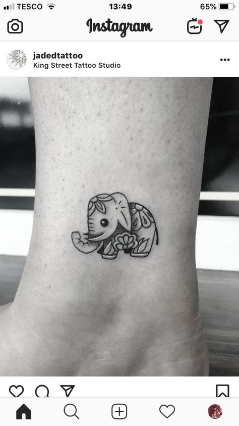 Elephant Matching Tattoos, Small Elephant Tattoo Outline, Elephant Wrist Tattoo, Elephant Tattoos Friendship, Elephant Friendship Tattoo, Big And Small Elephant Tattoo, Elephant Tattoos For Grandma, Traditional Tattoo Elephant, Small Elephant Mandala Tattoo