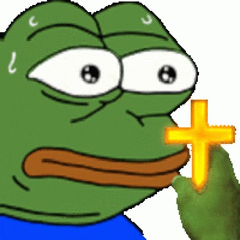 Pepe Cross GIF - Pepe Cross - Discover & Share GIFs Funny Emoji For Discord, Frog Gif Banner, Cross Meme, Dancing Frog Gif, Kermit The Frog Memes, Kermit Meme, Twitch Tv, Frog Meme, Image Memes