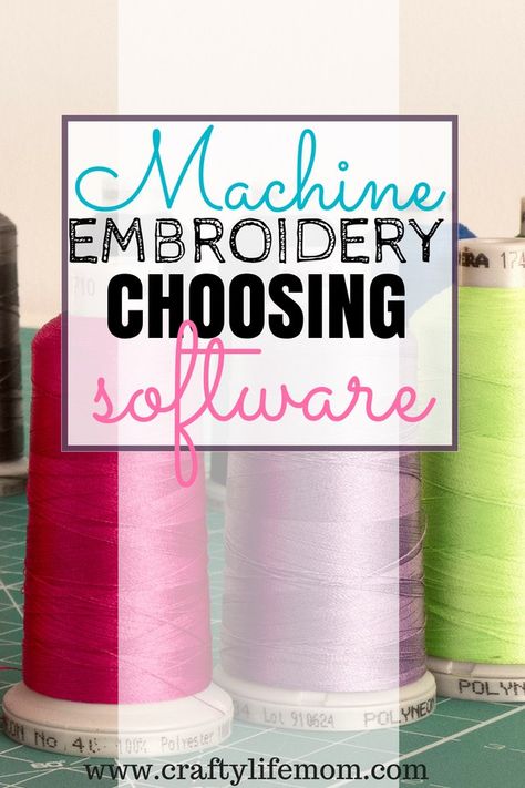 Choosing Embroidery Machine Software for your embroidery machine projects. Use this guide to pick the right software for beginners to experts. Embroidery Machine Projects, Embroidery Machine Ideas, Embroidering Machine, Best Embroidery Machine, Machine Embroidery Tutorials, Brother Embroidery Machine, Ideas Embroidery, Machining Projects, Brother Embroidery