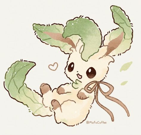 Cute Leafeon, Leafeon Pokemon, Kartu Pokemon, Solgaleo Pokemon, Pokemon Fanart, Concept Art Tutorial, Cute Blue Wallpaper, Pokemon Stickers, Pokémon Art