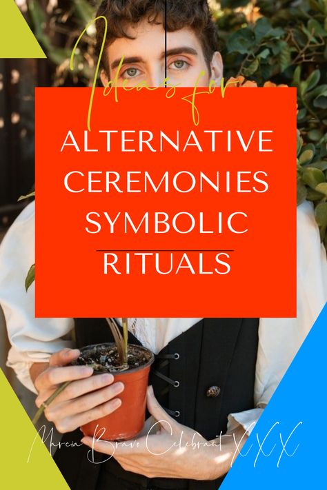 Image of an alternative wedding ceremony symbolic planting ritual. Spiritual Ceremony Ideas, Witchy Wedding Rituals, Spiritual Ceremony Wedding, Hand Binding Ceremony, Alternative Wedding Ceremony, Wedding Ceremony Rituals, Spiritual Ceremony, Ritual Ideas, Ring Warming Ceremony