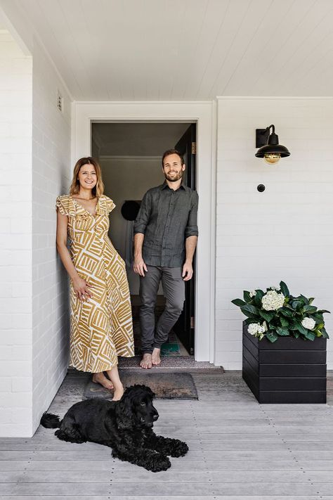 A 1950s Sydney Cottage Renovation With Plenty of Heart and Soul | Home Beautiful Magazine Australia 1950s House Renovation, Dulux Natural White, 50s House, Sydney House, 1940s Home, 1950s House, Mcm House, Cottage Renovation, House Names