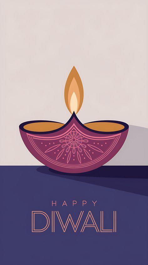 Free Minimalist Diwali Greeting Card with Diya Lamp Deepavali Poster, Poster Design Minimalist, Deepavali Greetings Cards, Diwali Wish, Happy Deepavali, Hindu Festival Of Lights, Happy Diwali Wishes Images, Diwali Card, Jeep Wallpaper