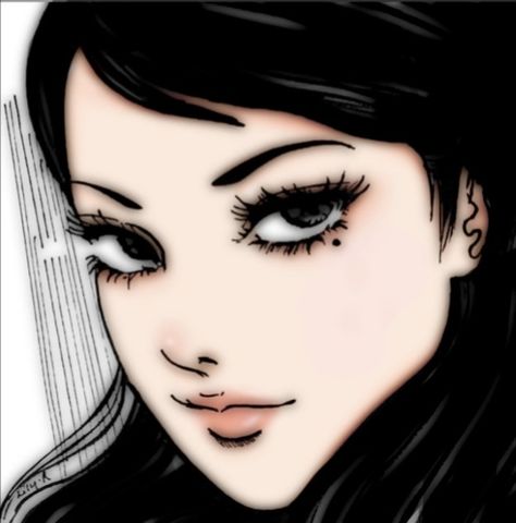 Junji Ito, Black Hair, Hair, Blue, Black