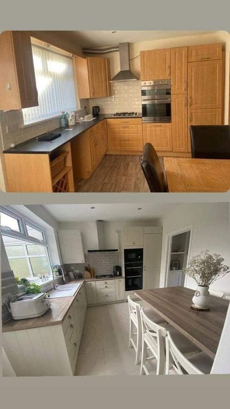 1st Home, Before And After Pics, Kitchen Improvements, Chic Living, Before And After Pictures, So Proud, Kitchen Stuff, House Inspo, New Kitchen