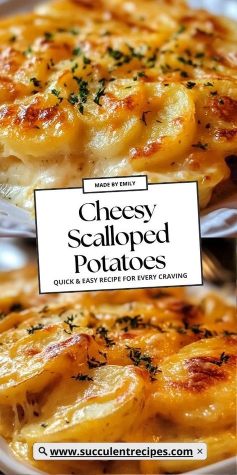 Elevate your Christmas spread with these indulgent Cheesy Scalloped Potatoes. Layered with rich cheese sauce and baked to a golden finish, they’re a cozy holiday must-have. Scalloped Potatoes Quick, Cheese Scalloped Potatoes, Christmas Potatoes, Strawberry Swirl Cheesecake, Comfort Meals, Christmas Spread, Cheesy Scalloped Potatoes, Scalloped Potatoes And Ham, Scalloped Potatoes Cheesy