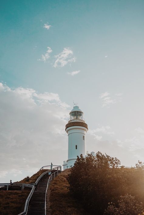 Cape Byron Lighthouse, Lighthouse Sketch, Lighthouse Tattoo, Beach Humor, Beach Activities, Central Coast, Brown Aesthetic, Book Ideas, Byron Bay