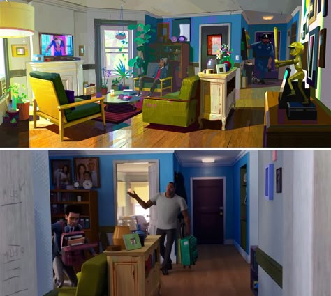 Spiderverse Room, Miles Morales Room, Spiderman Into The Spiderverse, Spiderman Across The Spider Verse, Interior Concept Art, Into The Spiderverse, About Character, Spider Man Miles, Spider Man Miles Morales