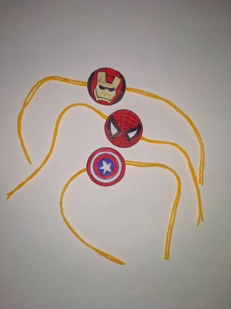 Spider Man Iron Man, Diy Spider, Diy Superhero, Handmade Rakhi Designs, Rakhi Making, Handmade Rakhi, Rakhi Design, Iron Man Captain America, Baby Closet